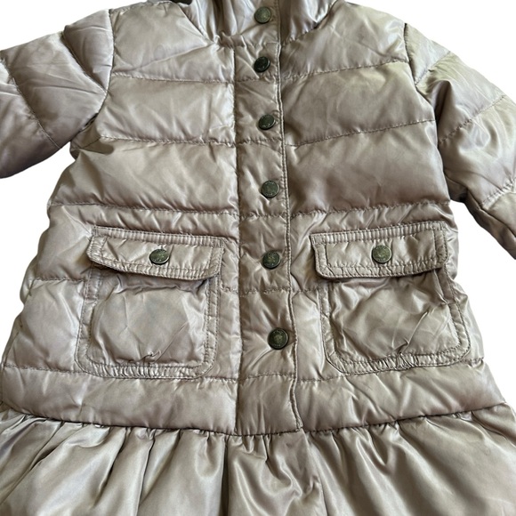 Baby Gap Warmest Down Puffer Jacket- Fleece Lined, Toddler 2. Dusty Rose, Hooded - Picture 2 of 11